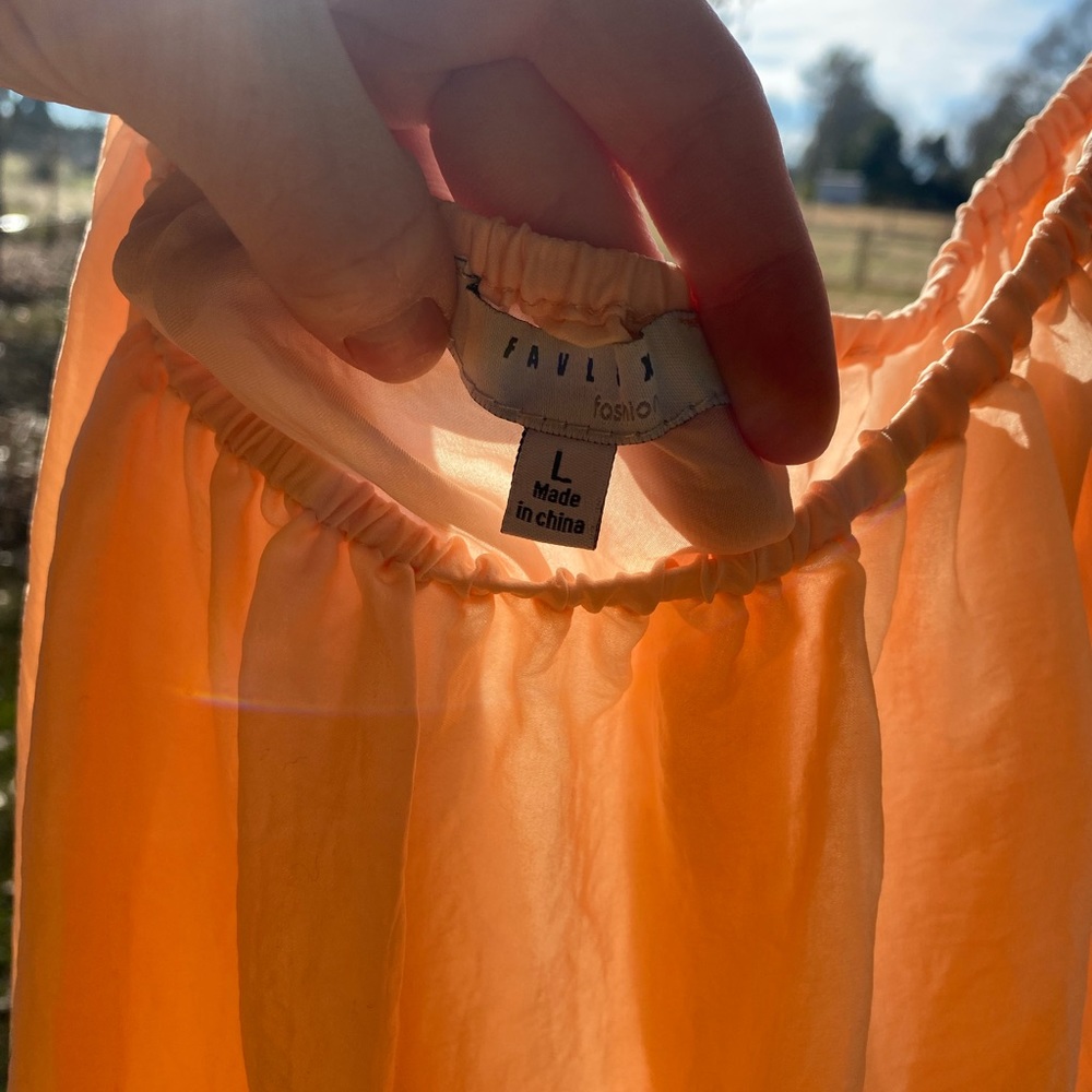 Orange summer blouse - Picture 2 of 3